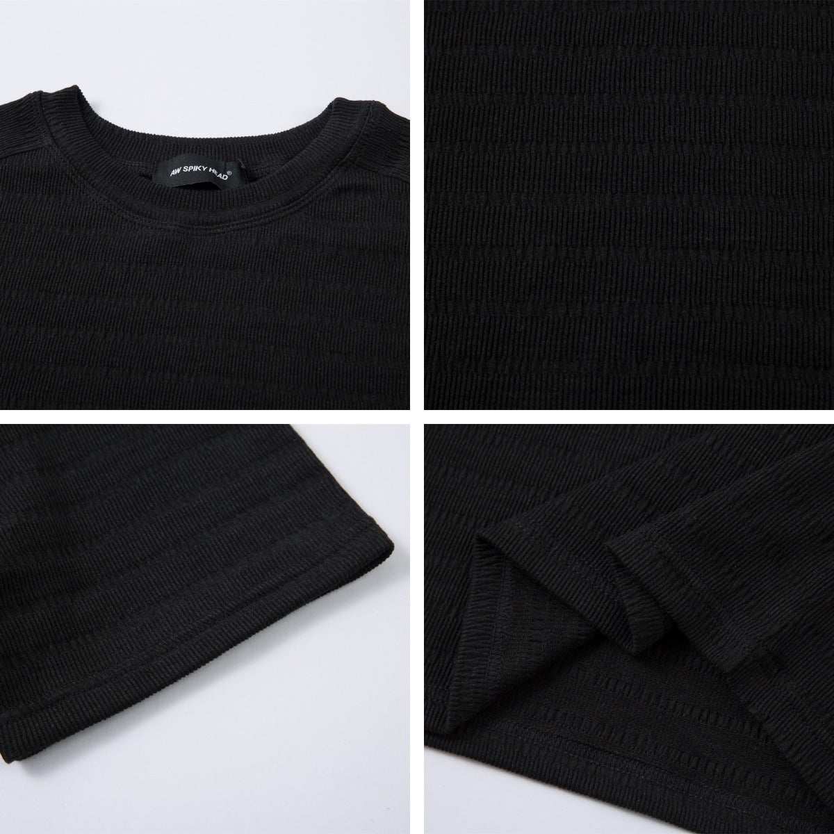 Small collar short sleeved T-shirt for men